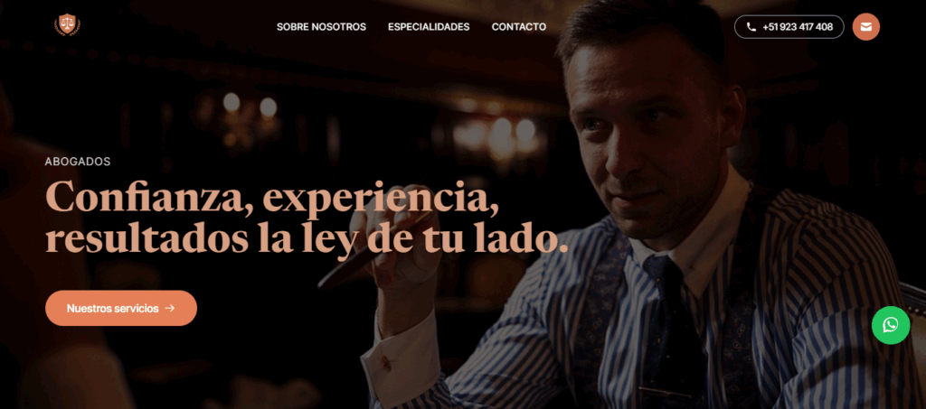 Landing para estudio de abogados